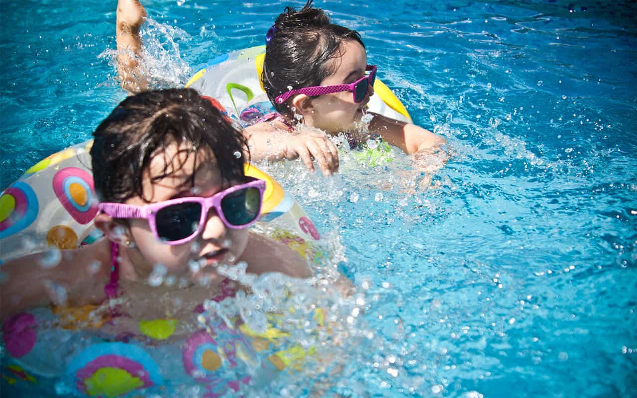 kids in the pool