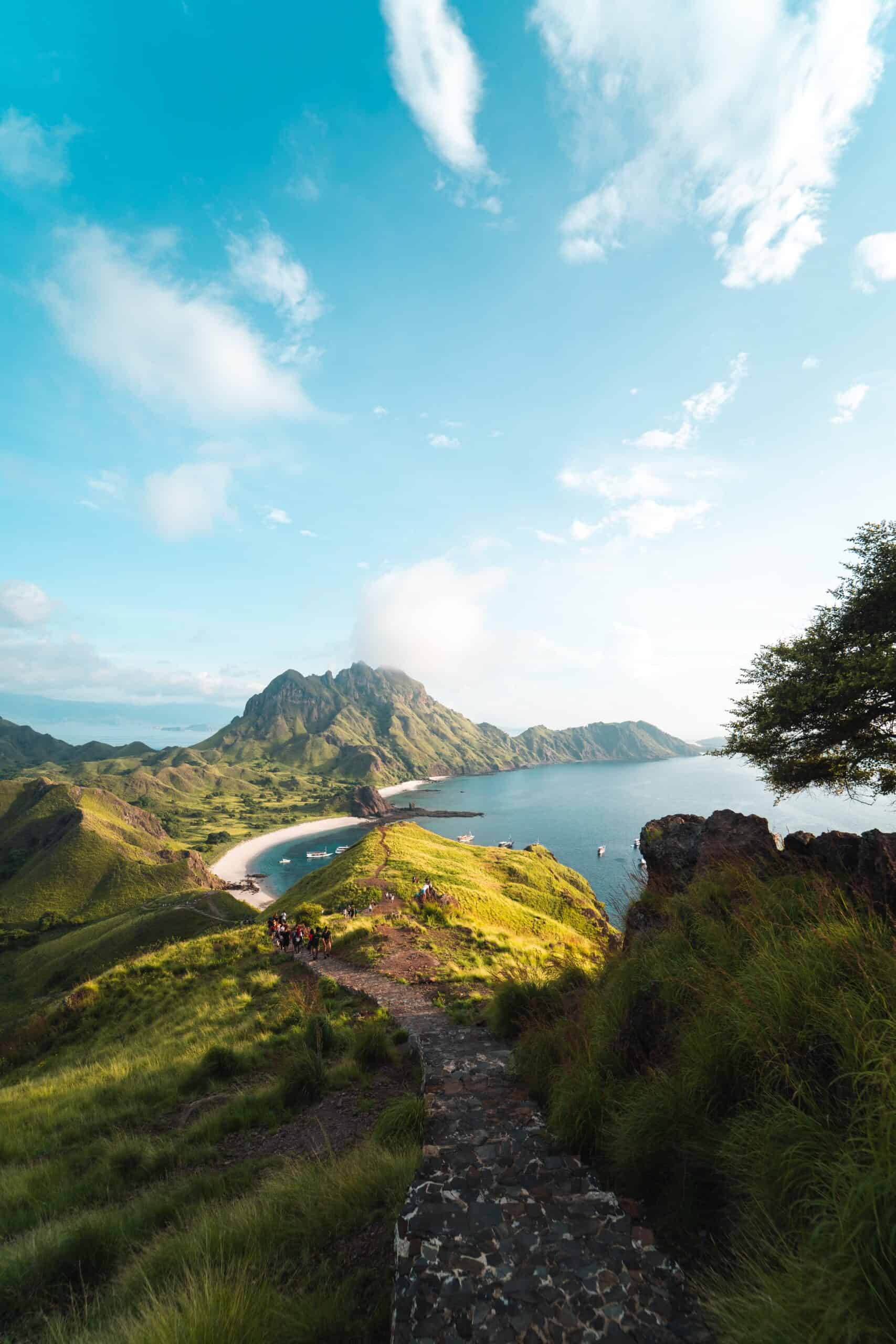 Mountains and lake