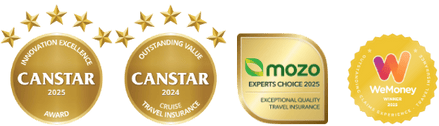 Travel insurance awards - canstar mozo wemoney