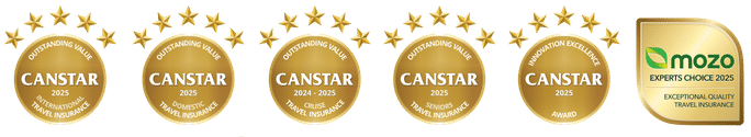 Banner with awards